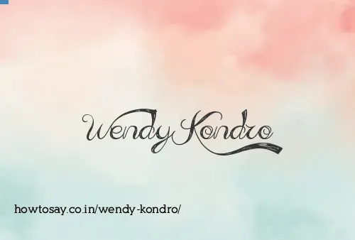 Wendy Kondro