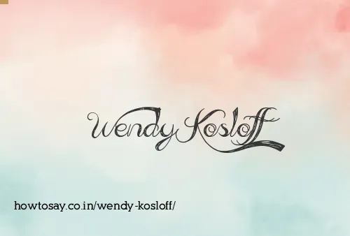 Wendy Kosloff