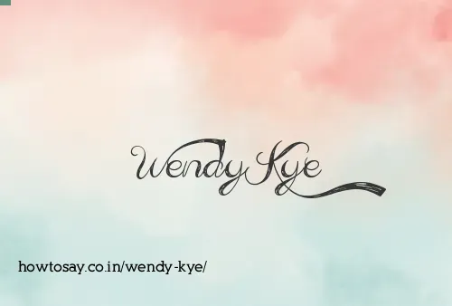Wendy Kye