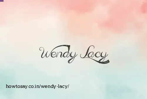 Wendy Lacy