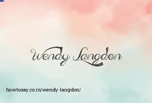 Wendy Langdon