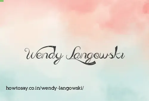 Wendy Langowski