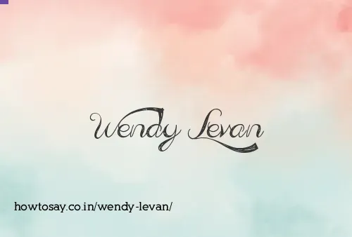 Wendy Levan