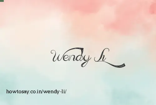 Wendy Li