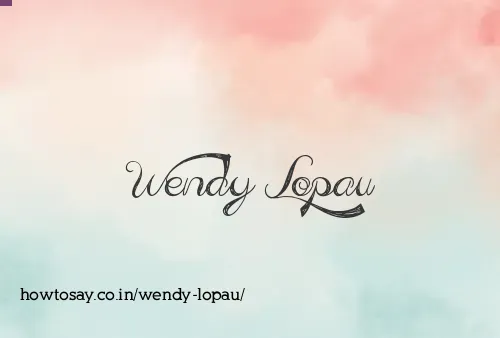 Wendy Lopau