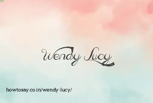 Wendy Lucy