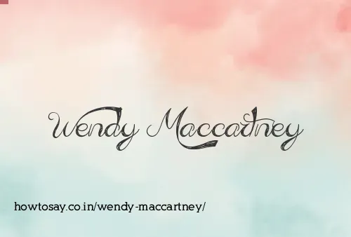 Wendy Maccartney