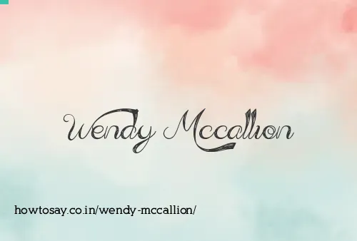 Wendy Mccallion