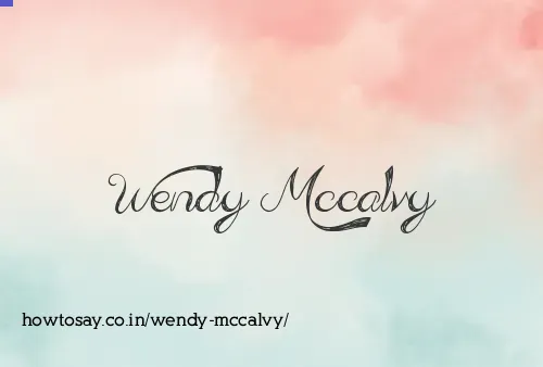 Wendy Mccalvy