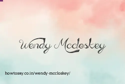Wendy Mccloskey