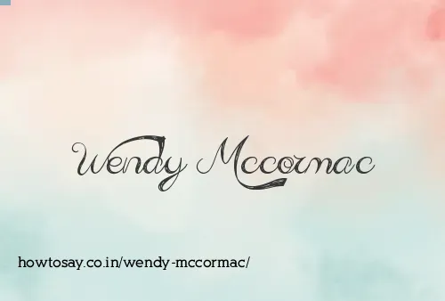 Wendy Mccormac