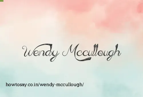 Wendy Mccullough