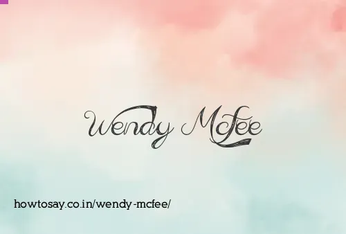 Wendy Mcfee