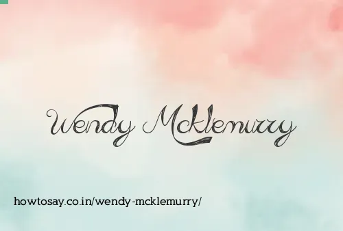 Wendy Mcklemurry