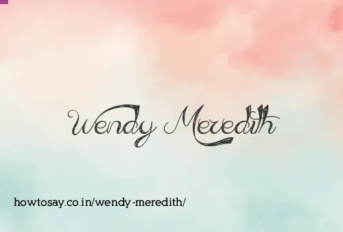 Wendy Meredith