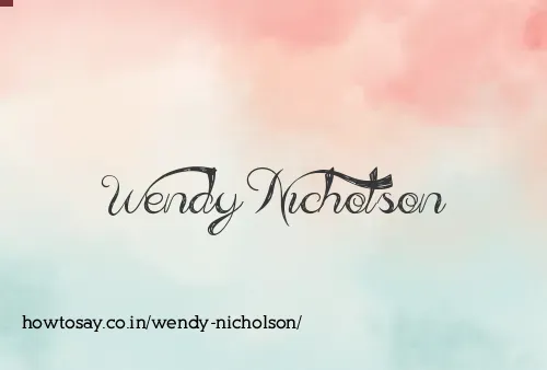 Wendy Nicholson