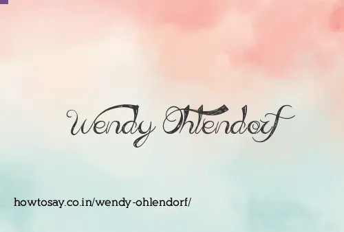 Wendy Ohlendorf