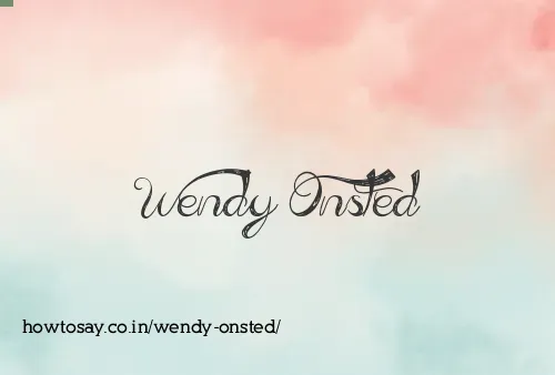 Wendy Onsted