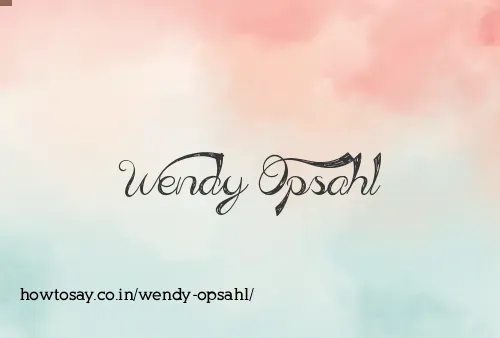 Wendy Opsahl