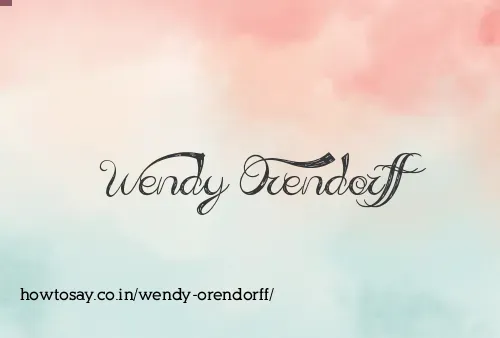 Wendy Orendorff