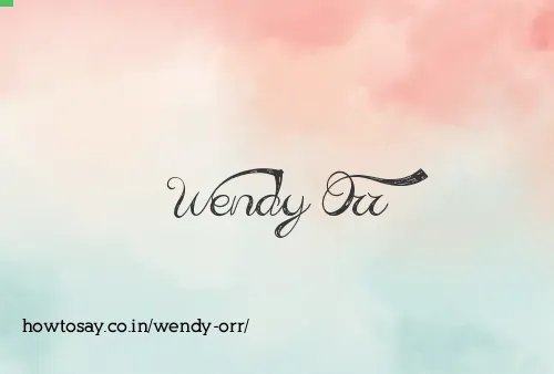 Wendy Orr