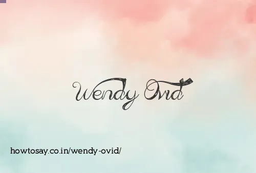 Wendy Ovid