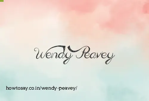 Wendy Peavey