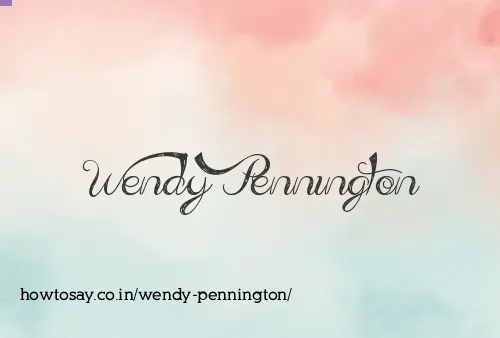 Wendy Pennington