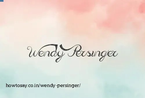 Wendy Persinger