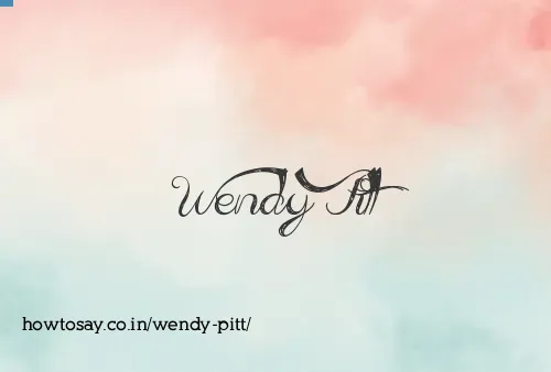 Wendy Pitt