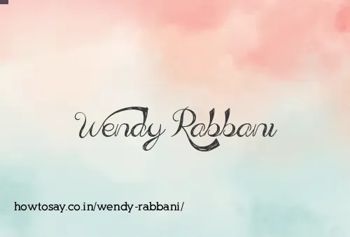 Wendy Rabbani