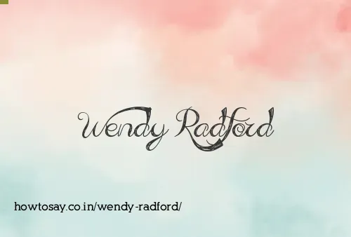 Wendy Radford