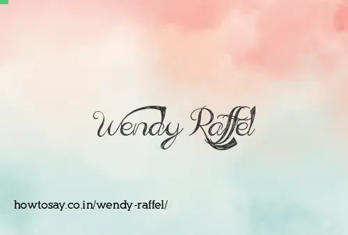 Wendy Raffel