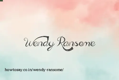 Wendy Ransome