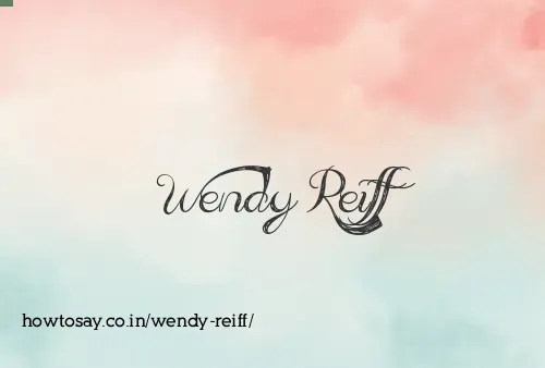 Wendy Reiff