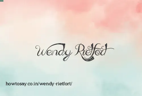 Wendy Rietfort