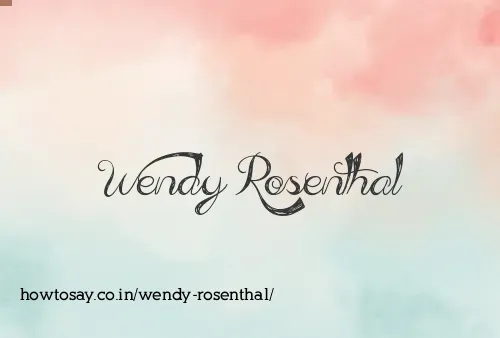 Wendy Rosenthal
