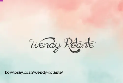 Wendy Rotante