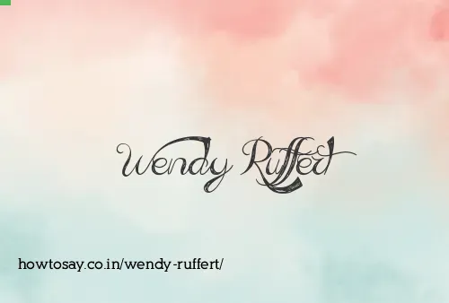 Wendy Ruffert