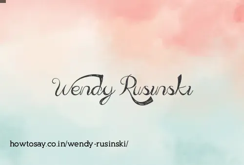Wendy Rusinski