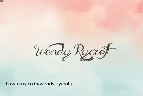 Wendy Rycroft
