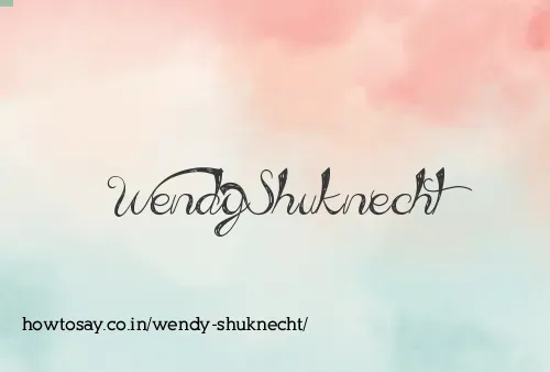 Wendy Shuknecht