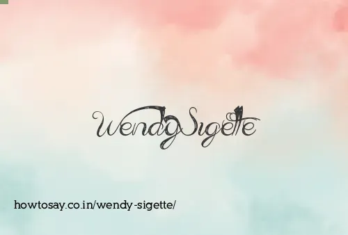 Wendy Sigette