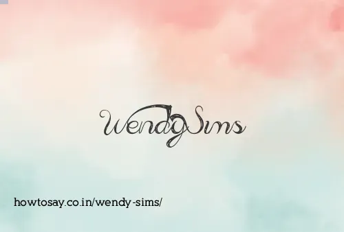 Wendy Sims