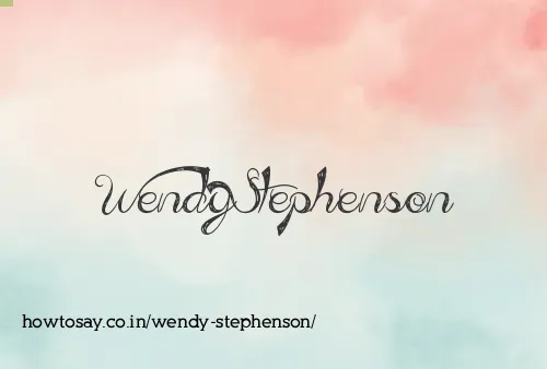 Wendy Stephenson