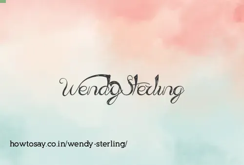 Wendy Sterling