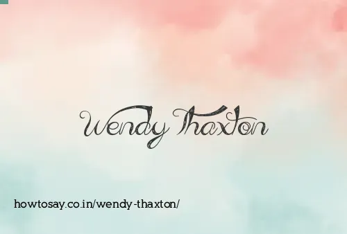 Wendy Thaxton