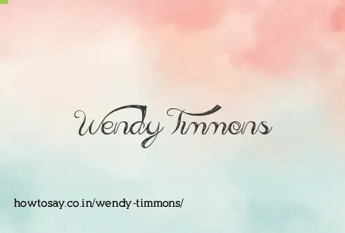 Wendy Timmons
