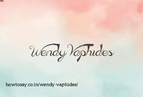 Wendy Vaphides