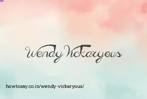 Wendy Vickaryous